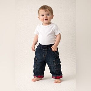 Gymboree Dark Blue Kids Cargo Jeans
